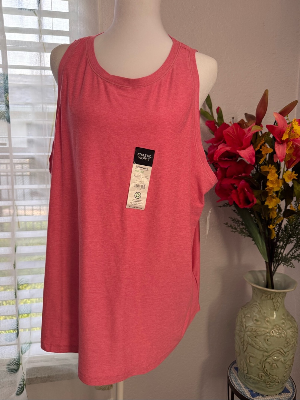 🩷Athletic Works Pink ButterCore Tank Top NWT 3XL 22
